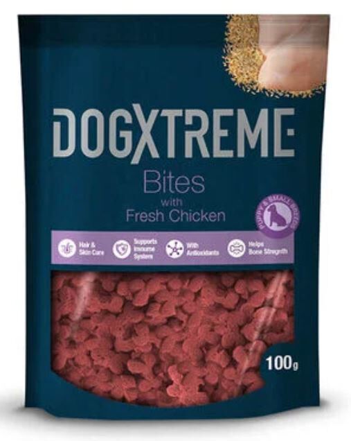 DogXtreme - Friandises Puppy Bites Poulet Frais pour Chiots - 100g Image num&eacute;ro 1