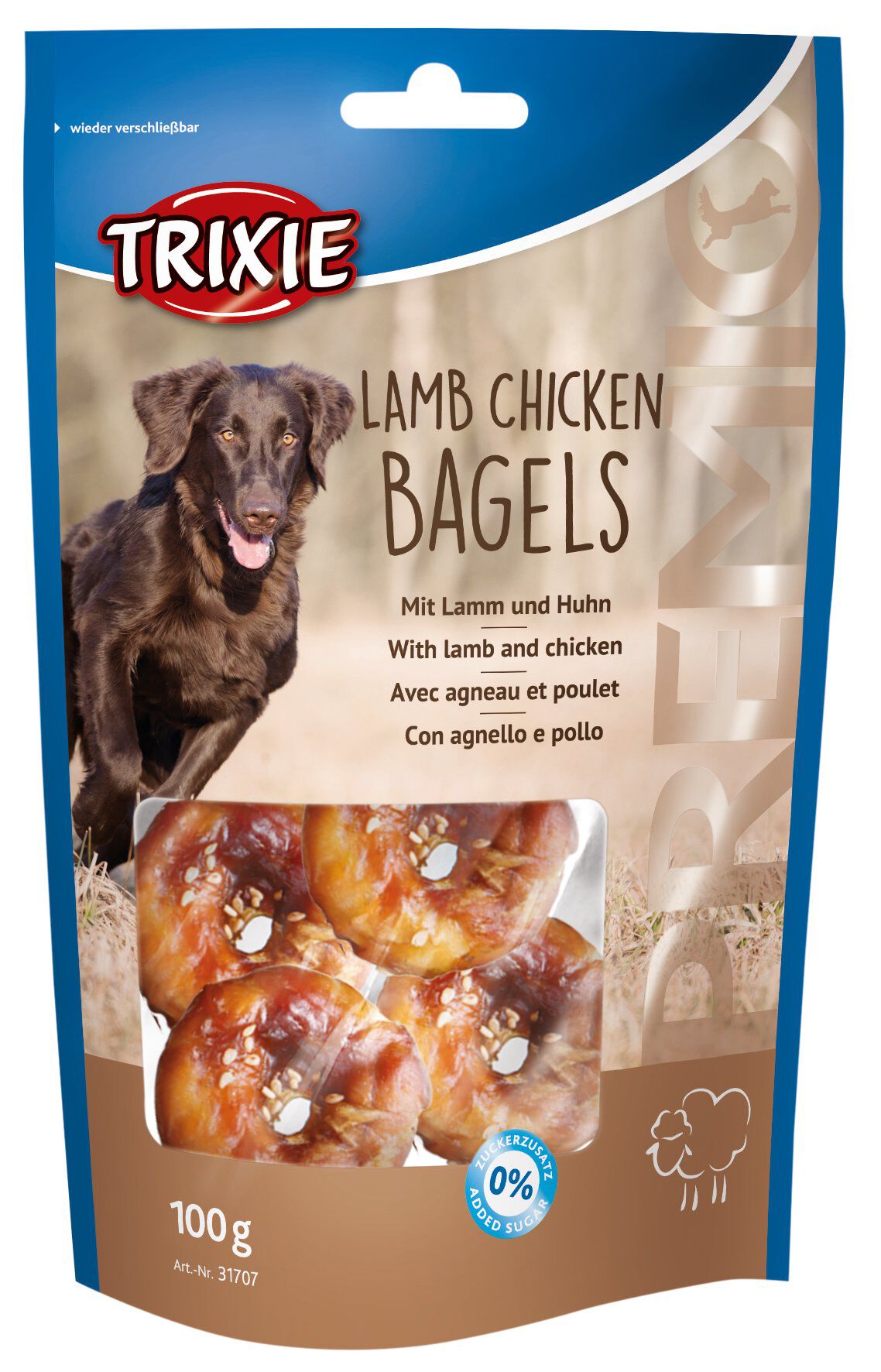 Trixie - PREMIO Lamb Chicken Bagels - 100 g Image num&eacute;ro 1
