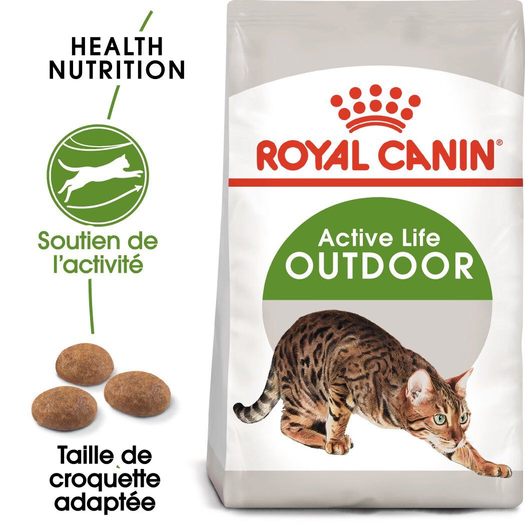 Royal Canin - Croquettes Outdoor Active Life pour Chat - 2Kg Image num&eacute;ro 1