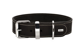 Hunter - Collier Aalborg Special en Cuir de Boeuf Noir pour Chiens