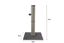 Leeby - Poteau Griffoir Gaston pour Chats - 64cm Indicateur image numéro 2