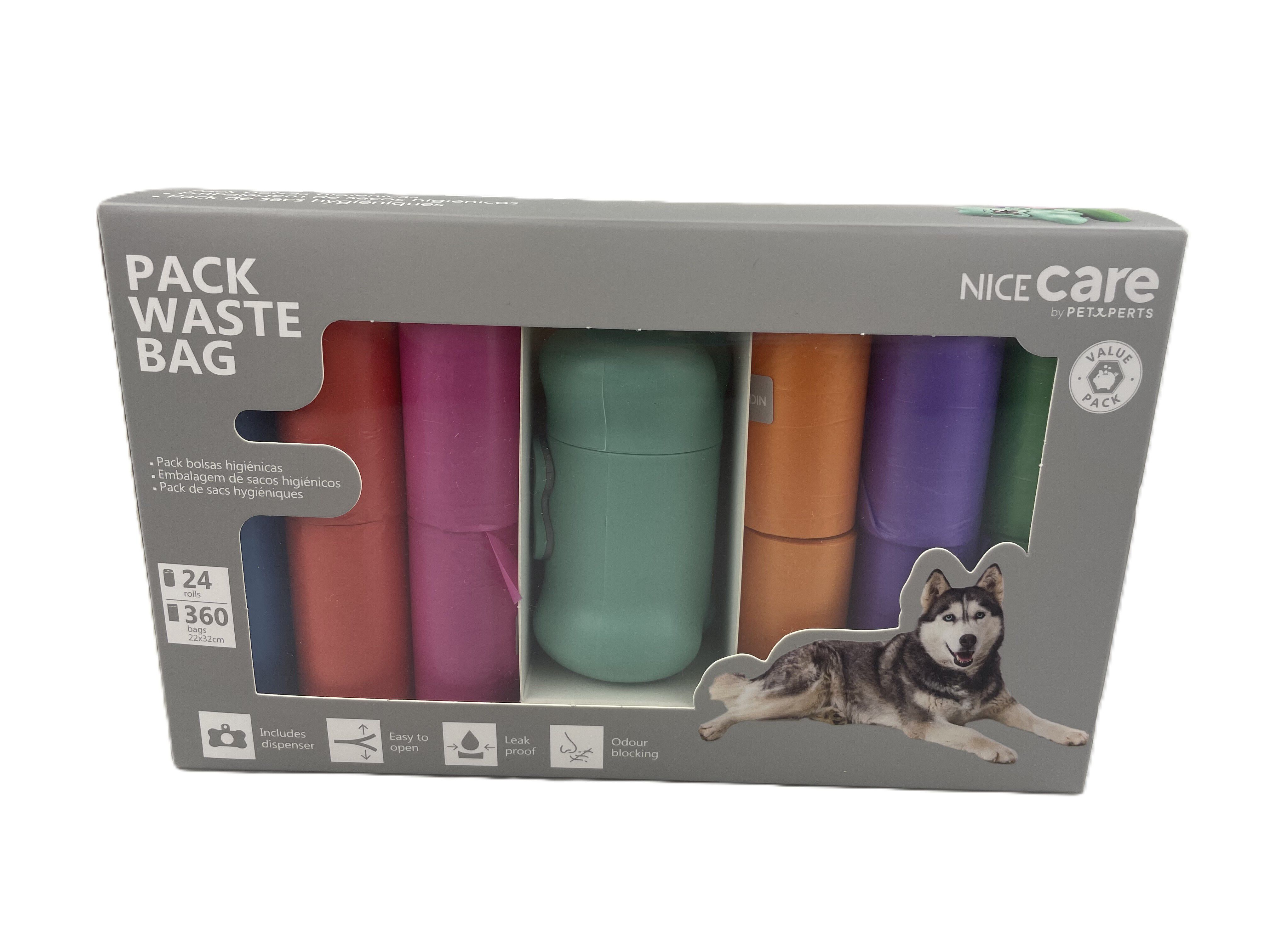 TKPET- Pack Economique 24 Rouleaux avec Distributeur pour Chiens Image num&eacute;ro 3