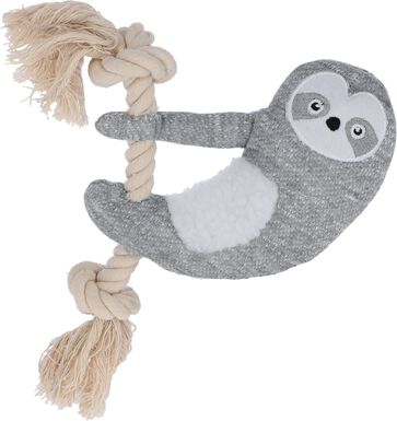 Kerbl - Jouet Paresseux blanc/gris pour chiots - 28cm