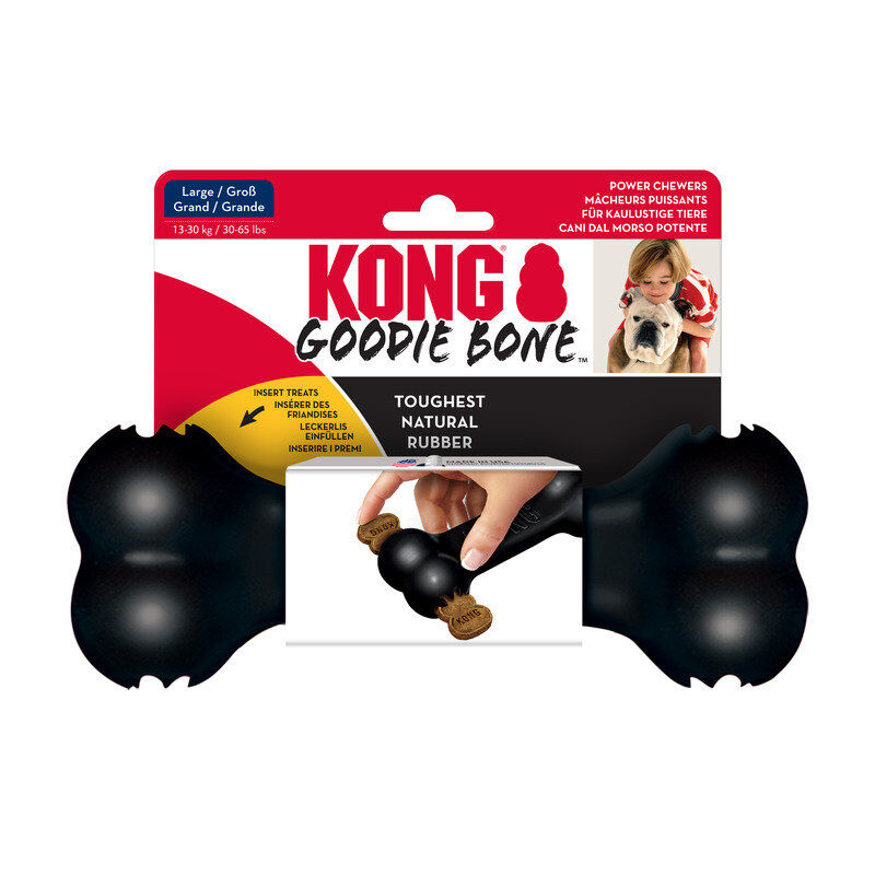 KONG - Jouet Os Extreme Goodie Bone pour Chien - Noir Image num&eacute;ro 3