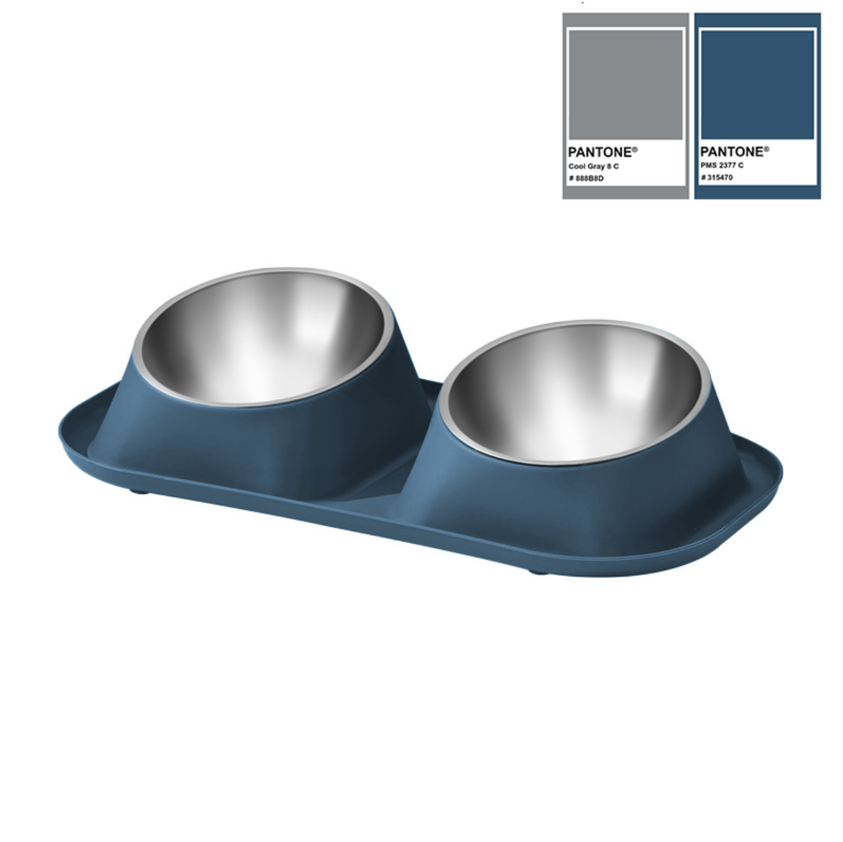 Leeby - Gamelle Double avec Bols Inox pour Chiens - 2x350ml Image num&eacute;ro 2
