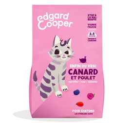 Edgard & Cooper - Croquettes au Canard et au Poulet pour Chaton - 2Kg