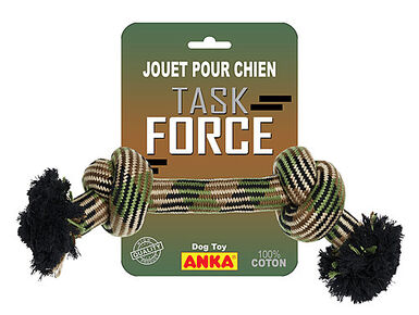Anka - Jouet Corde 2 Nœuds TASK FORCE pour Chien