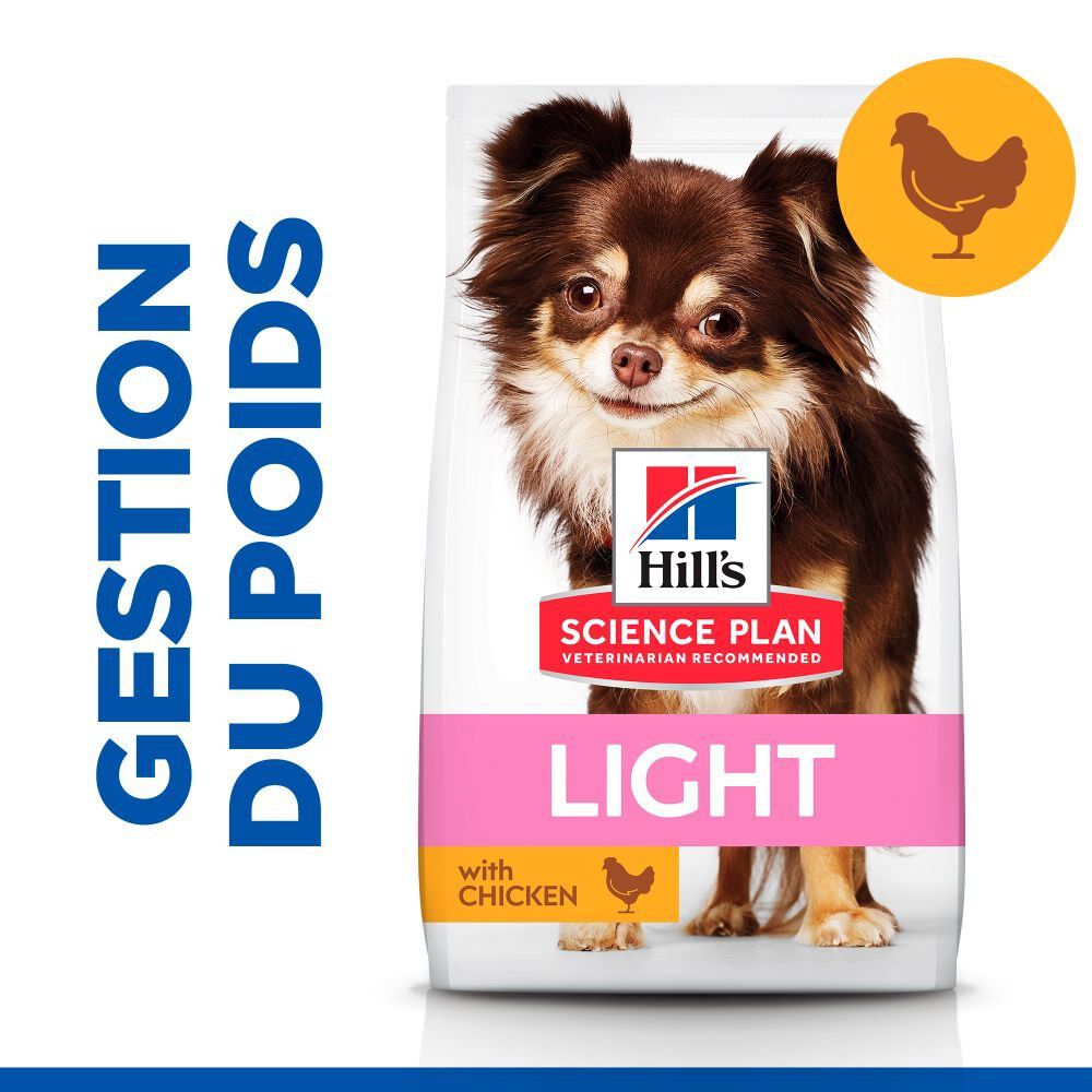 Hill's Science Plan - Adult Light Small & Mini Croquettes Pour Petit Chien Au Poulet  -  1,5kg Image num&eacute;ro 4