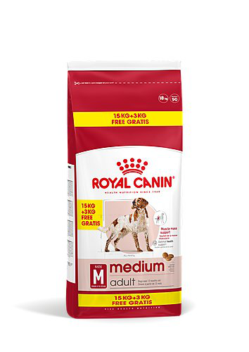Royal Canin - Croquettes Medium Adult pour Chien de Taille Moyenne - 15+3 Kg Gratuits Image num&eacute;ro 1