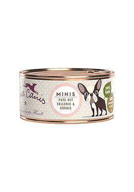 Terra Canis - Aliment Naturel Mini sans Céréales Dinde pour Petits Chiens - 100g