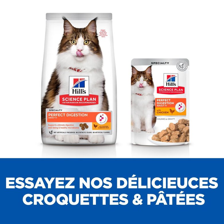 Hill's Science Plan - Perfect Digestion Croquettes Pour Chat  -  1,5kg Image numéro 5 Hill's Science Plan - Perfect Digestion Croquettes Pour Chat  -  1,5kg Image numéro 5