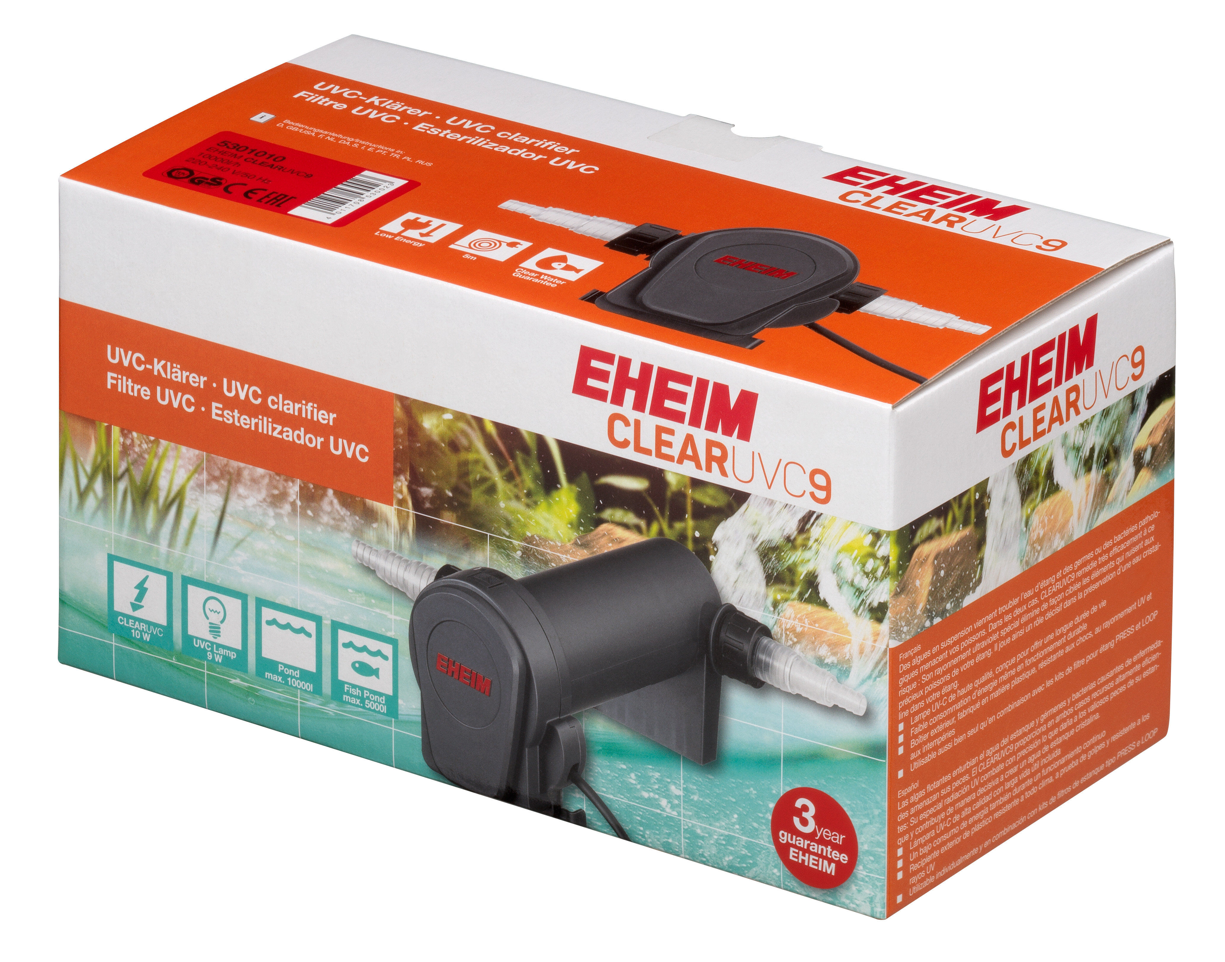 Eheim - St&eacute;rilisateur UV CLEARUVC pour Bassin - 9W Image num&eacute;ro 1