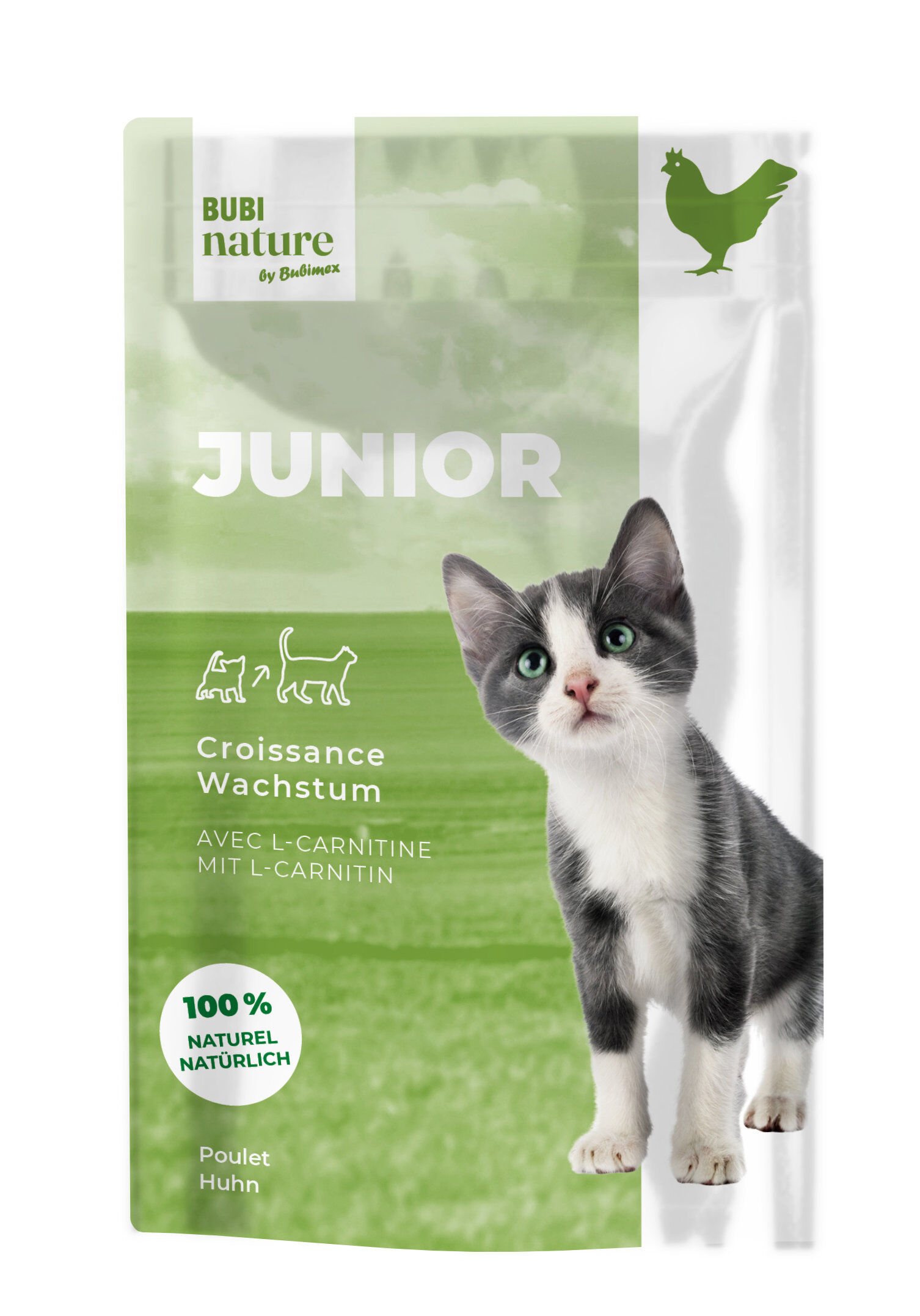 Bubimex - P&acirc;t&eacute;e Bubi Nature Junior Poulet pour Chat - 70g Image num&eacute;ro 1
