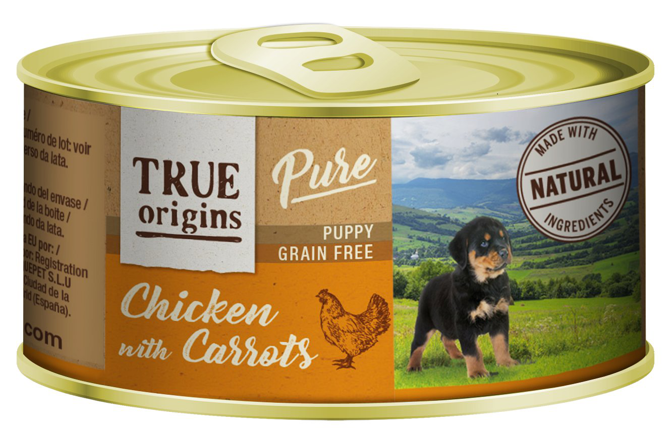 True Origins Pure - Alimentation Humide Chiot Poulet & Carotte - 185g Image num&eacute;ro 1