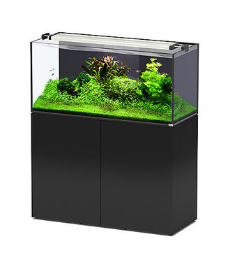 Aquatlantis - Aquarium + Meuble AQUAVIEW 120 Noir - 278L