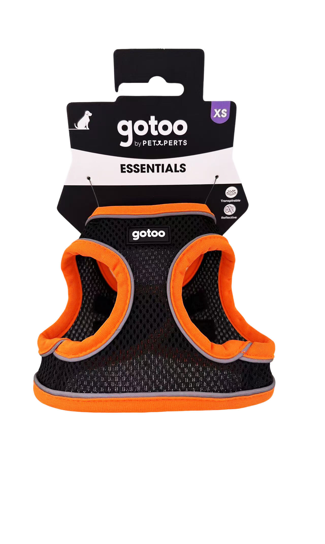 Gotoo - Harnais en Mesh Orange pour Chien - XS Image num&eacute;ro 7