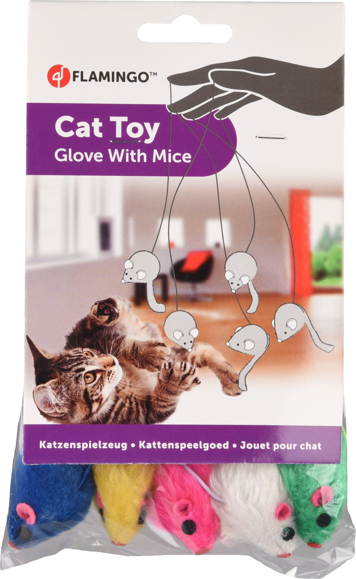 Flamingo - Jouet Edward Gant Souris pour Chats Image num&eacute;ro 5