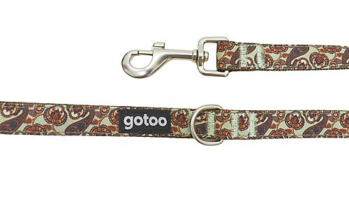Gotoo - Laisse en Paisley Khaki pour Chien - M Image num&eacute;ro 3