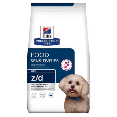 Hill's - Croquettes Prescription Diet Z/D Mini Sensitivities pour Petits Chiens - 1Kg