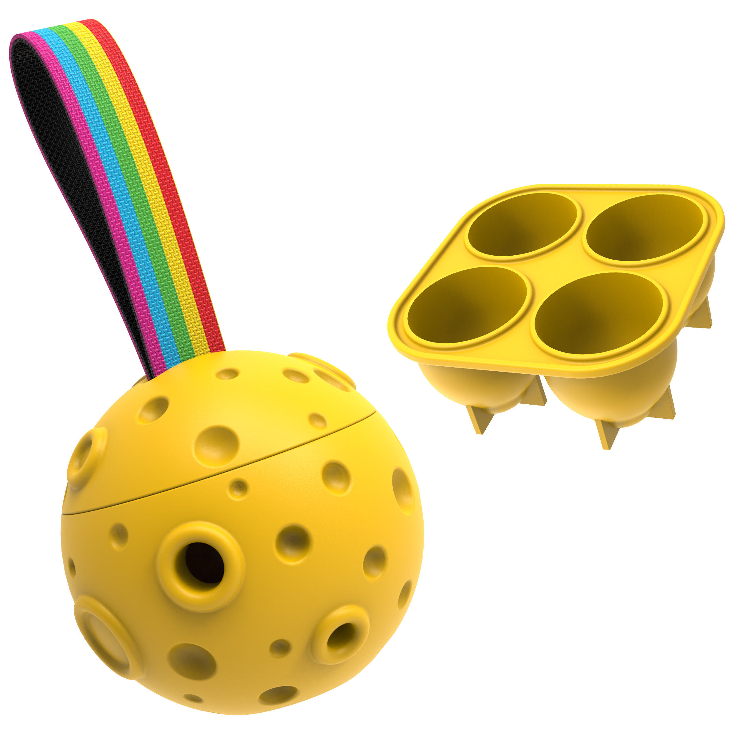 Summer Vibes - Balle Friandise Rafra&icirc;chissante pour Chiens - 13,5cm Image num&eacute;ro 1