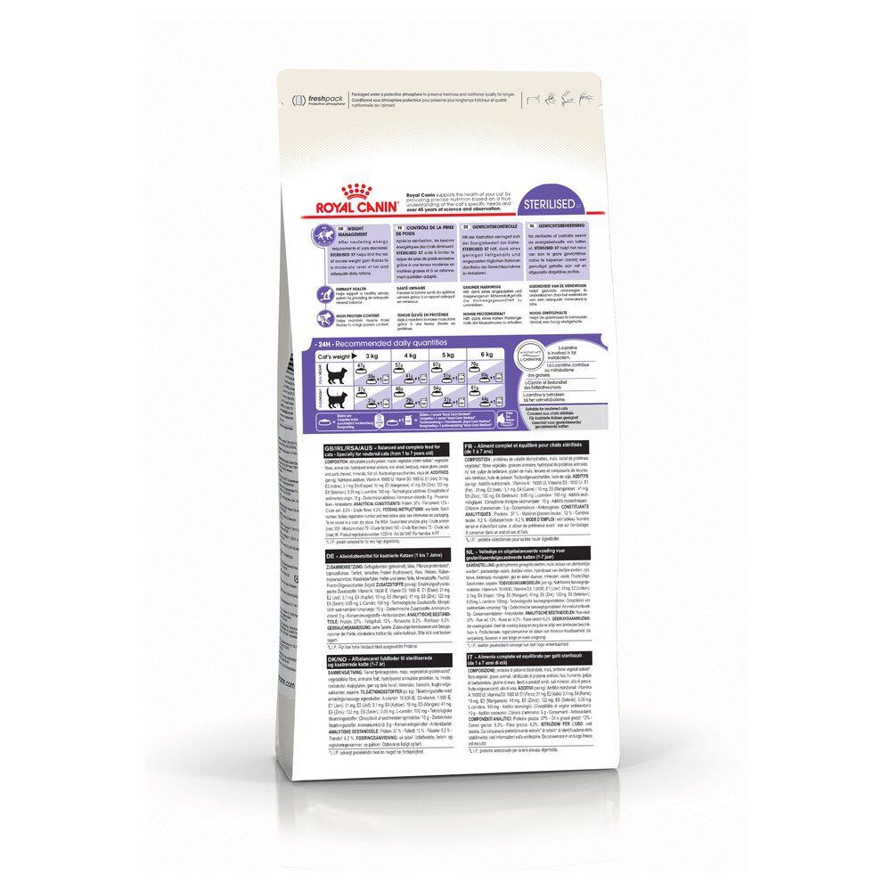 Royal Canin - Croquettes Sterilised 37 pour Chat - 10Kg + 2Kg Gratuits Image num&eacute;ro 3