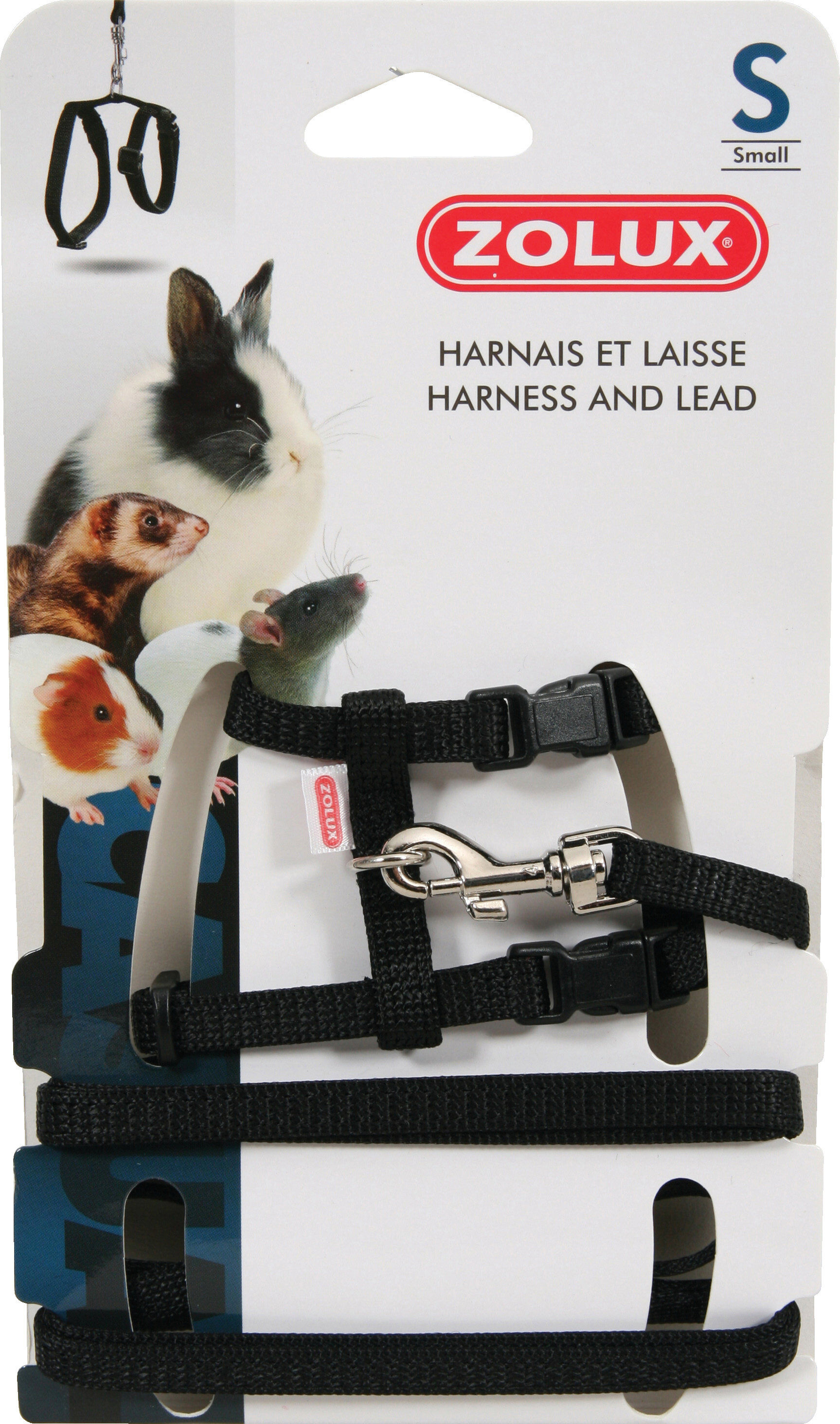 Zolux - Kit Harnais et Laisse Noir pour N.A.C - S Image num&eacute;ro 1