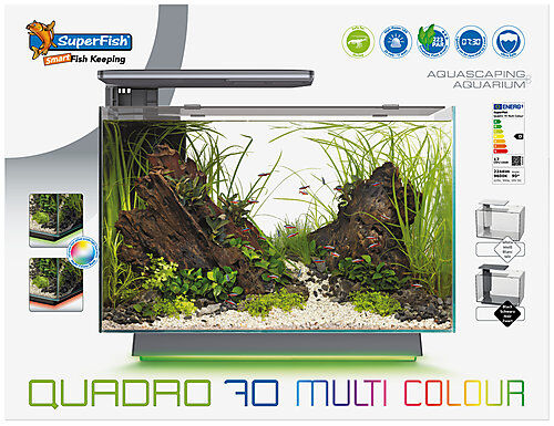 Superfish - Aquarium Design Quadro 70 Multi Colour - Blanc Image num&eacute;ro 2