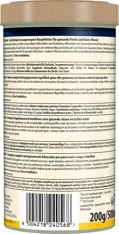Tetra - Aliment Complet TetraMin Granules en Granulés pour Poissons Tropicaux - 500ml Image numéro 5 Tetra - Aliment Complet TetraMin Granules en Granulés pour Poissons Tropicaux - 500ml Image numéro 5