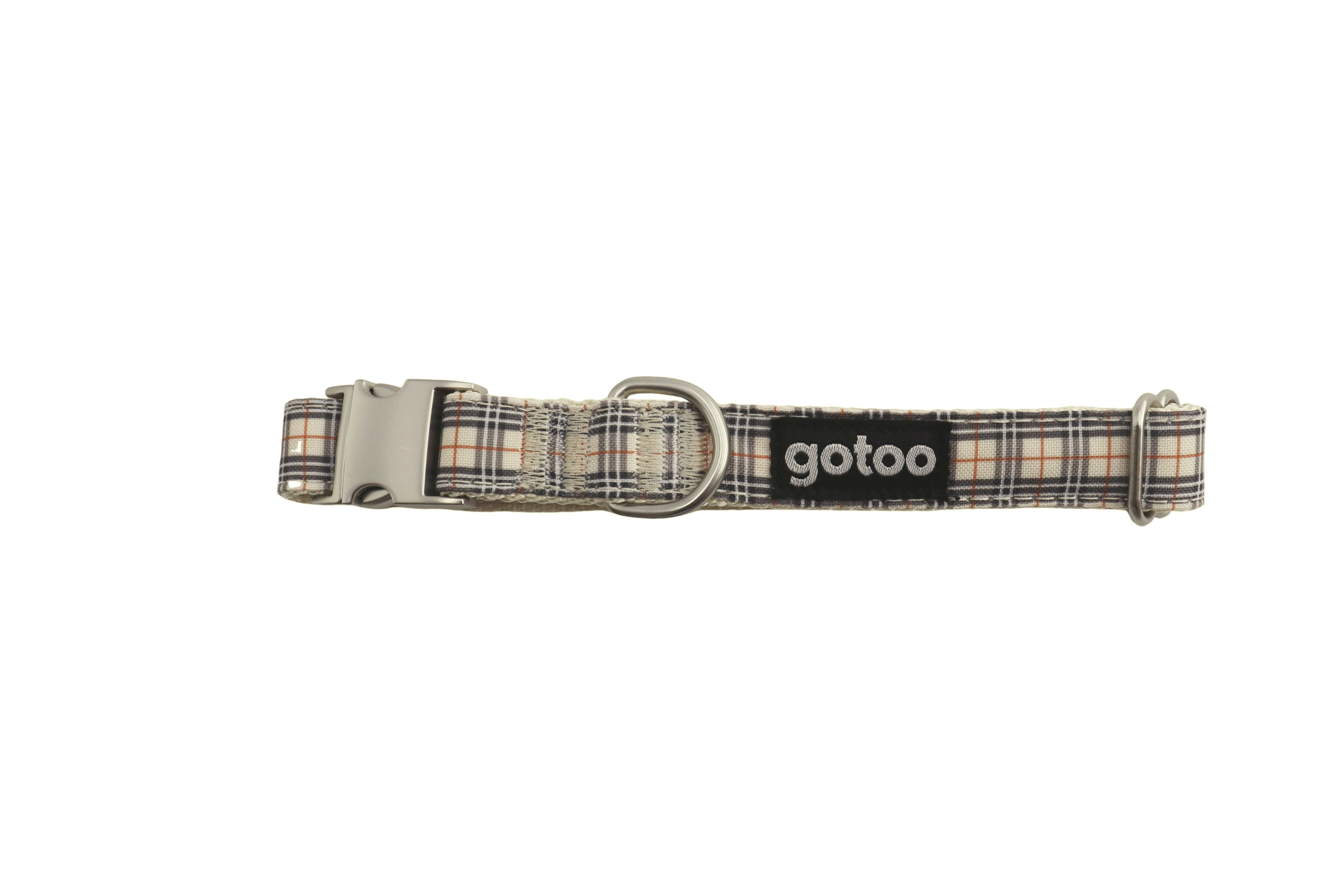 Gotoo - Collier en Tartan Marron pour Chien - M Image num&eacute;ro 1