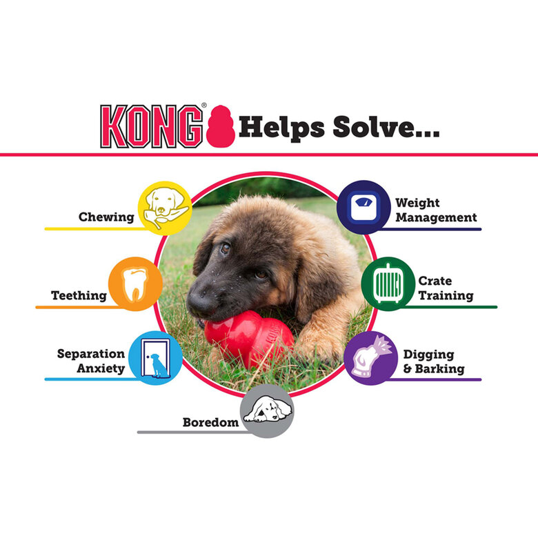 Kong - Jouet Classic En Caoutchouc pour Chien - XL Image numéro 3 Kong - Jouet Classic En Caoutchouc pour Chien - XL Image numéro 3