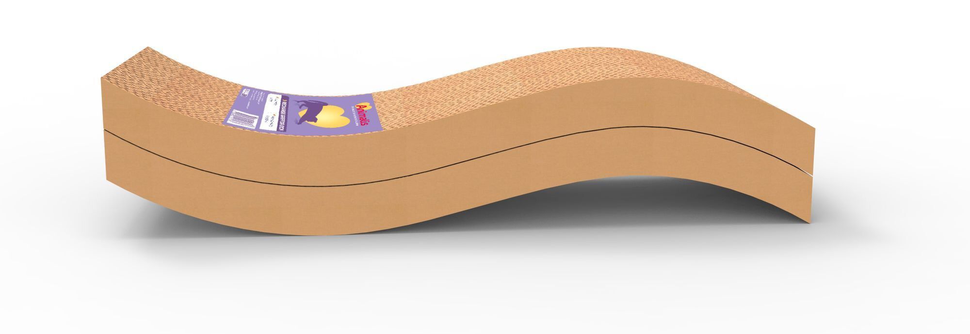 Animalis - Recharge Griffoir Ondul&eacute; pour Chat - 61cm Image num&eacute;ro 1