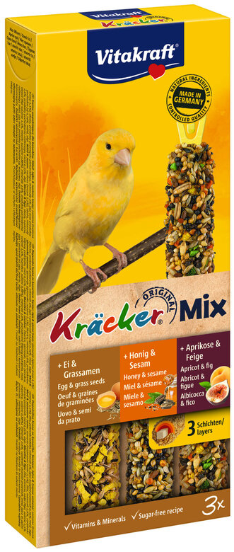 Vitakraft - Friandises Kracker Trio Mix pour Canaris - x3 Image numéro 1 Vitakraft - Friandises Kracker Trio Mix pour Canaris - x3 Image numéro 1