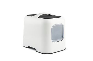 Rotho MyPet - Maison de Toilette Biala pour Chat - Blanc