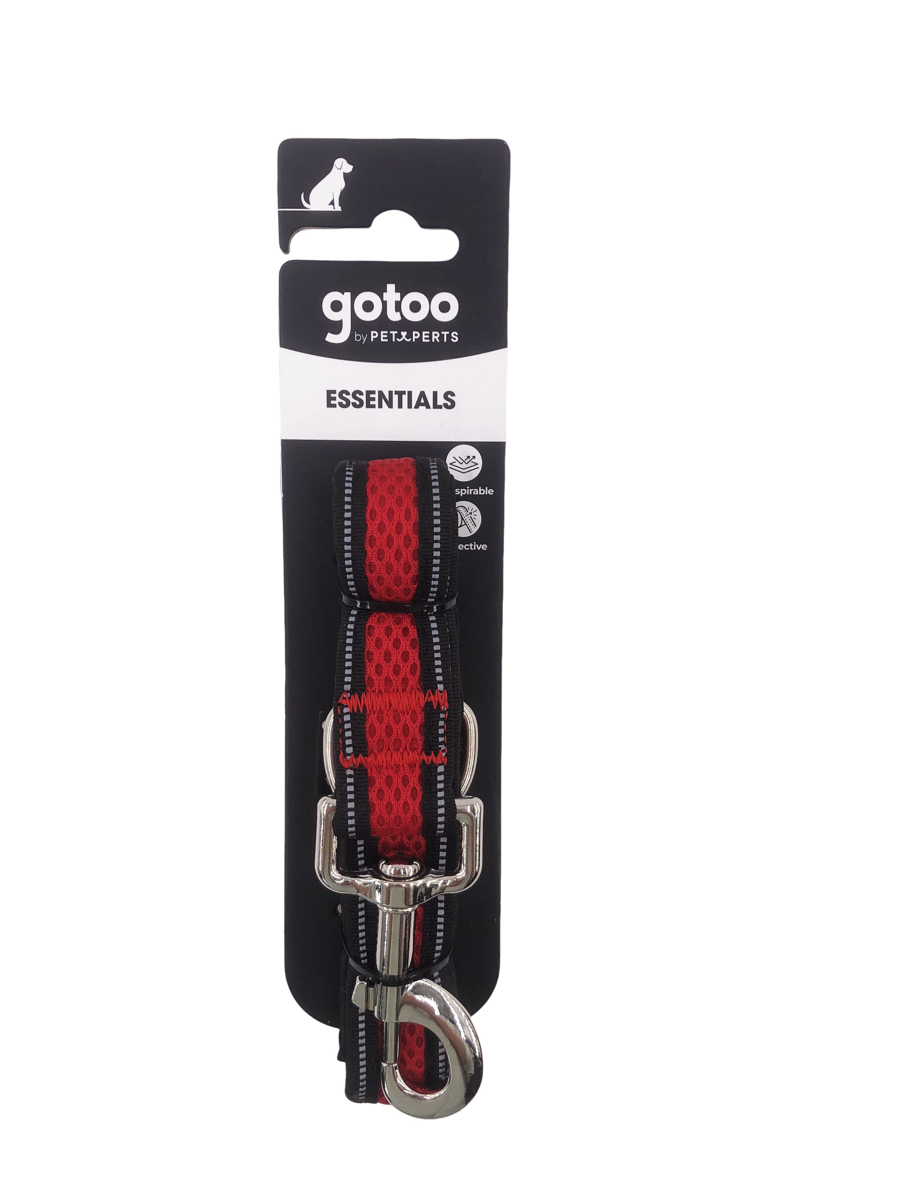 Gotoo - Laisse en Mesh 120cm pour Chien - Rouge Image num&eacute;ro 4