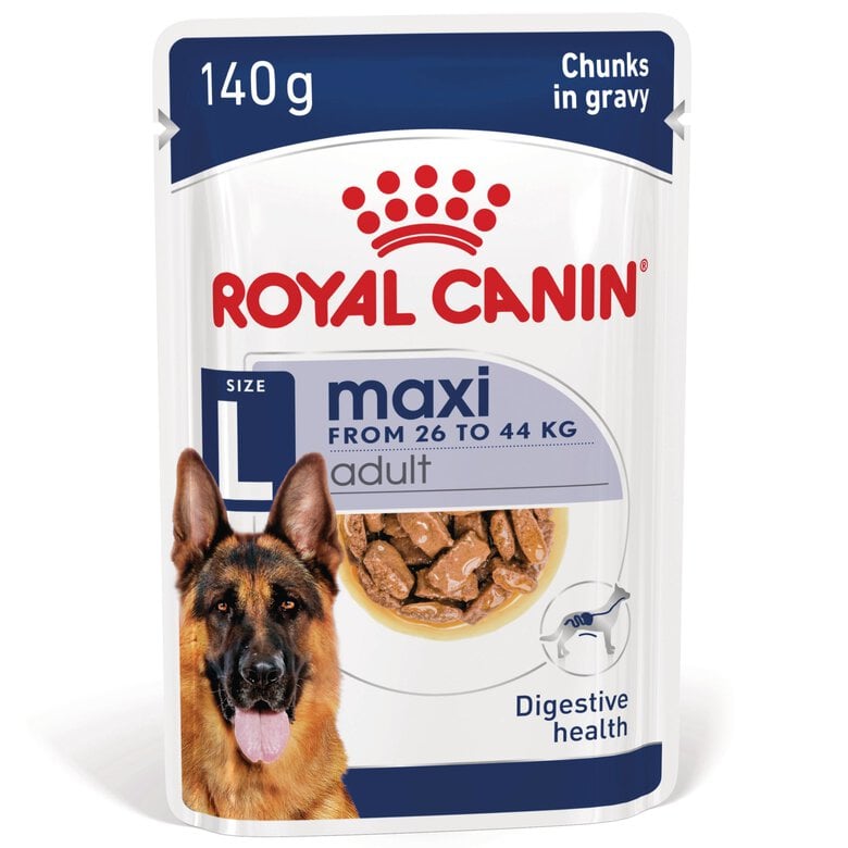 Royal Canin - Sachet Fraicheur Maxi Adult En Sauce Pour Chien De Grandes Races - 10x140g Image numéro 1 Royal Canin - Sachet Fraicheur Maxi Adult En Sauce Pour Chien De Grandes Races - 10x140g Image numéro 1