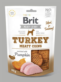 Brit - Friandises Jerky Pièce Dinde pour Chiens - 80g