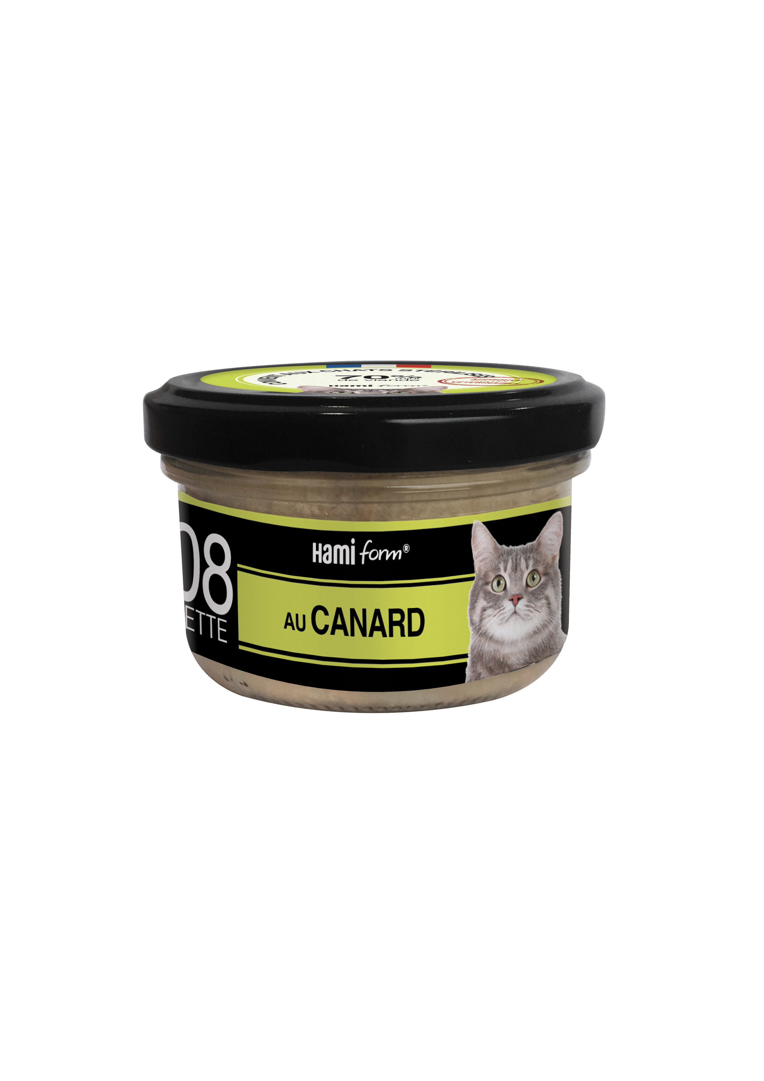 Hamiform - Les Cuisin&eacute;s N&deg;8 au Canard pour Chats - 80g Image num&eacute;ro 1