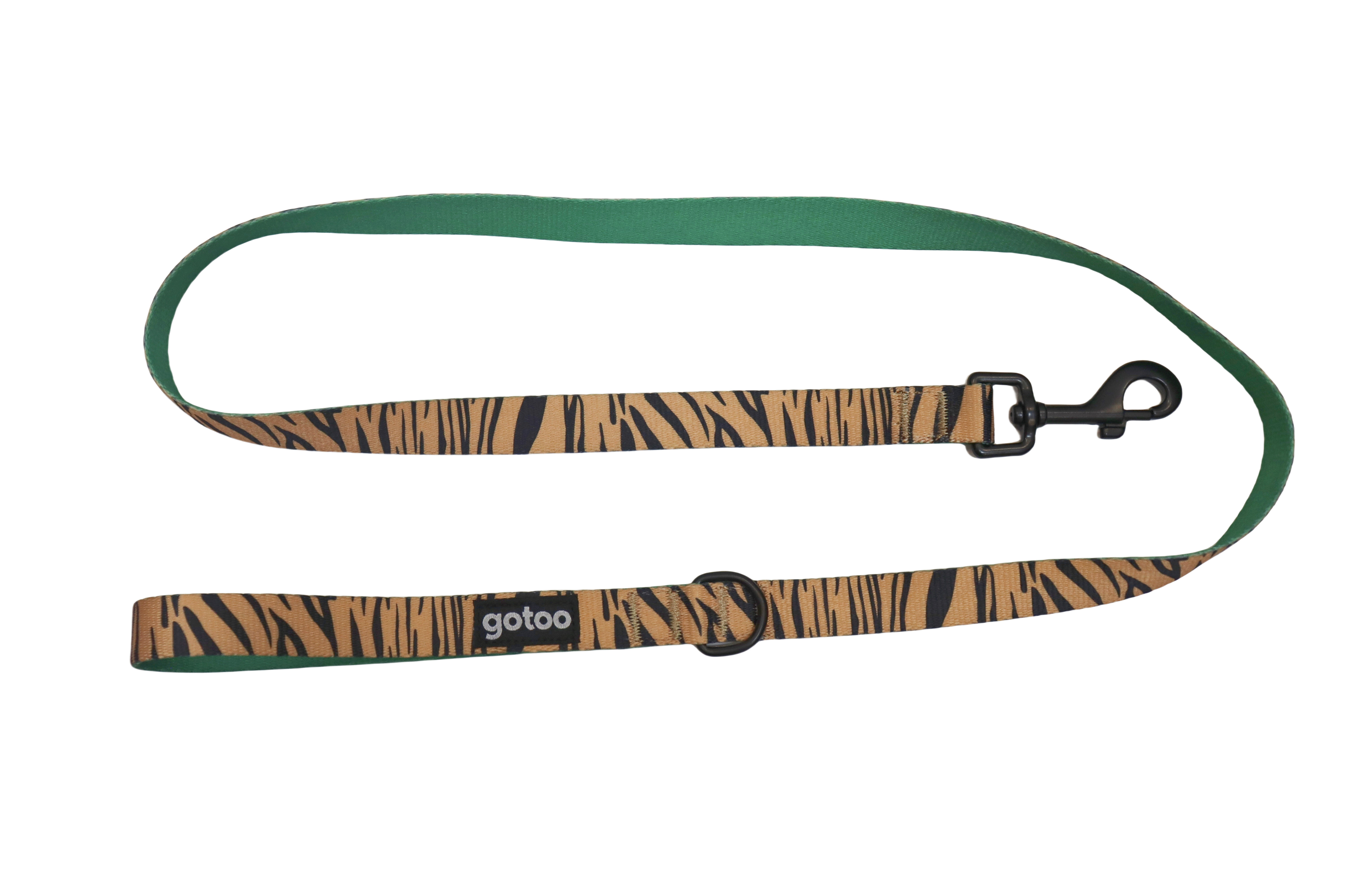 Gotoo - Laisse &agrave; Motif de Tigre Marron Image num&eacute;ro 1