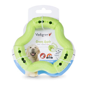 Vadigran - Jouet Anneau Vert Pomme pour Chiens - 12cm