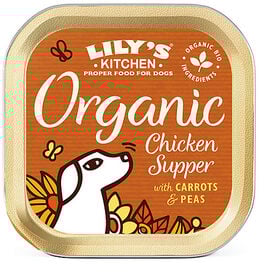 Lily's Kitchen - Barquette Recette Bio au Poulet pour Chiens - 150g
