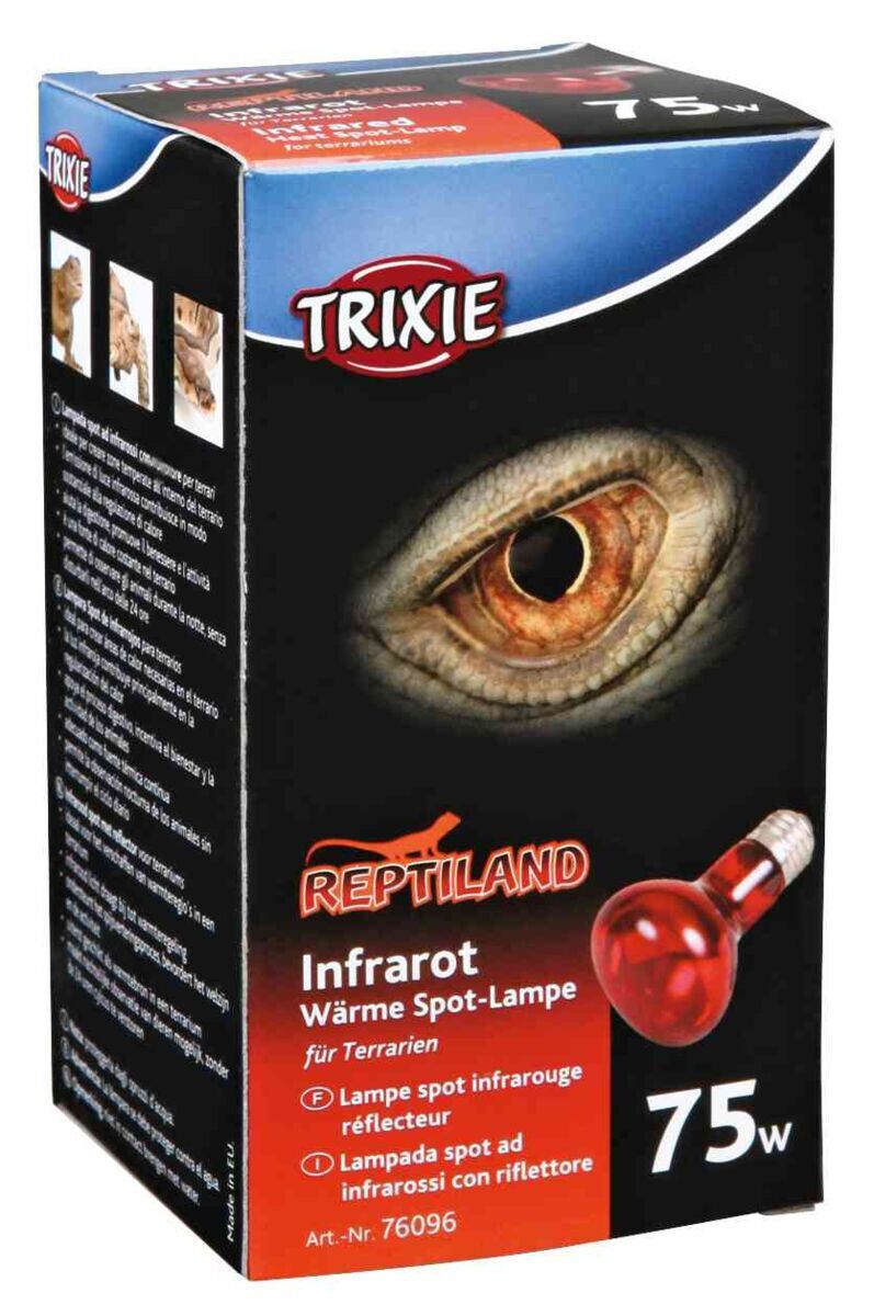 Trixie - Lampe Spot infrarouge &agrave; chaleur 75W - 63x100 mm Image num&eacute;ro 1