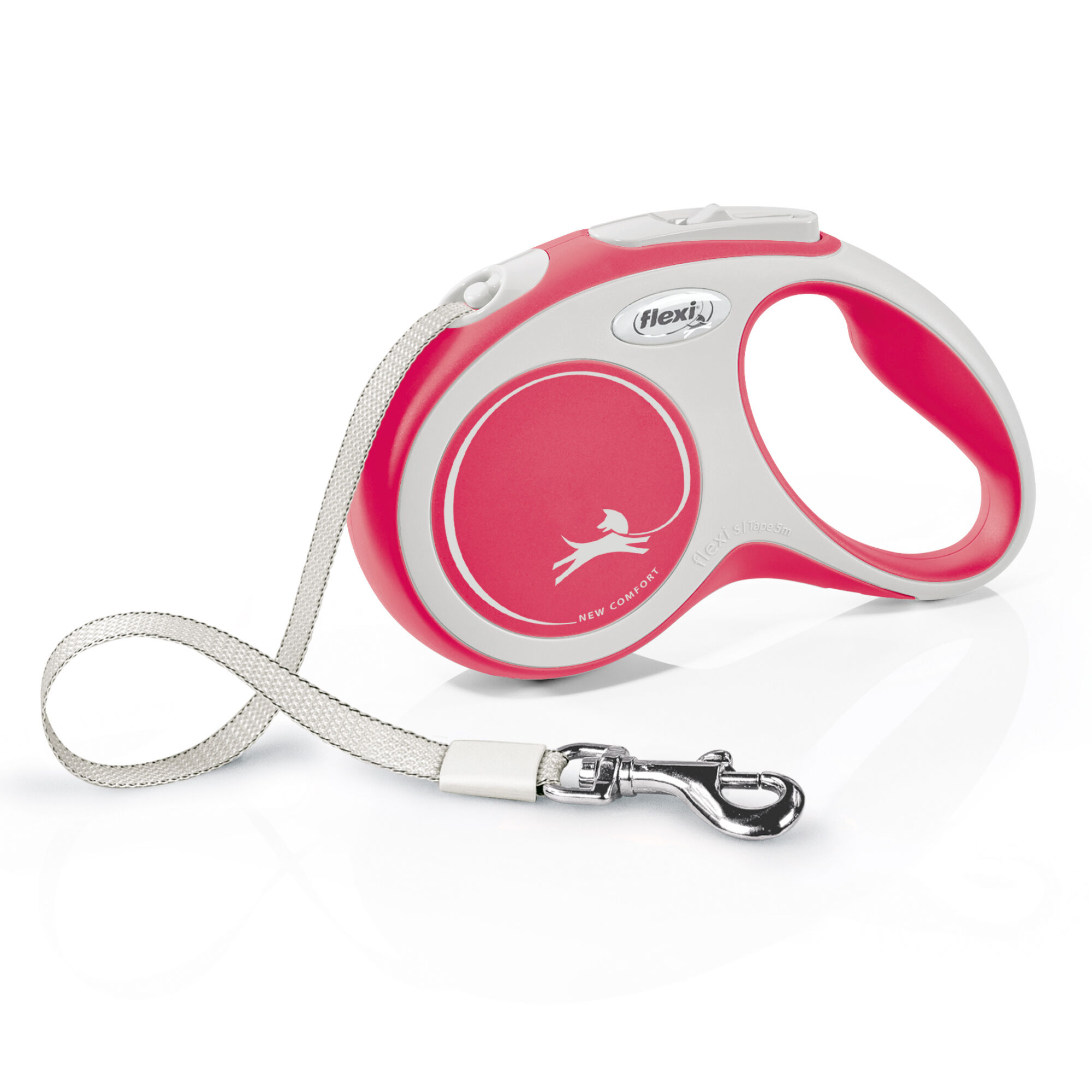 Flexi - Laisse New Confort Avec Sangle De 5m pour Chien Rouge - S 5m Image num&eacute;ro 1