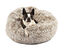 Bobby - Coussin Donut Fourrure Gris pour Chien et Chat - S Indicateur image numéro 1