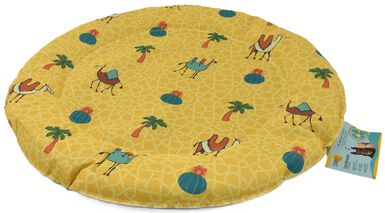Summer Vibes - Tapis Rond Jaune pour Chats - 50cm