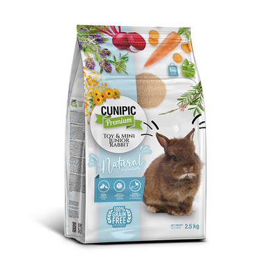 Cunipic - Aliment Toy & Mini Junior Rabbit Natural pour Lapereaux