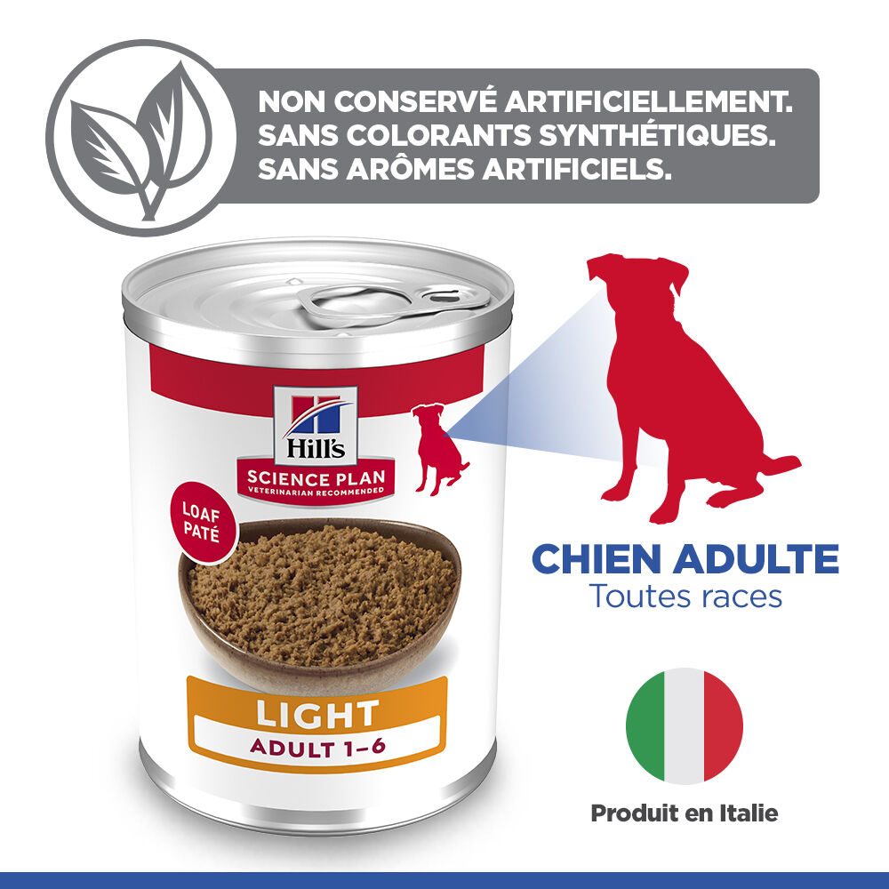 Hill's Science Plan - Adult Light Boite Pour Chien Poulet  - 370g Image num&eacute;ro 11