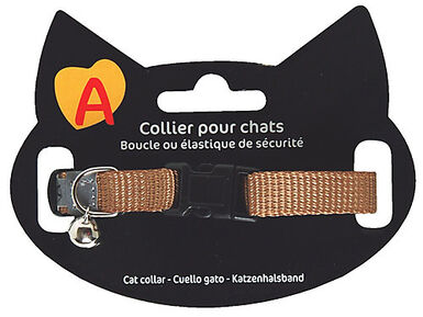 Animalis - Collier Basic pour Chat - Taupe