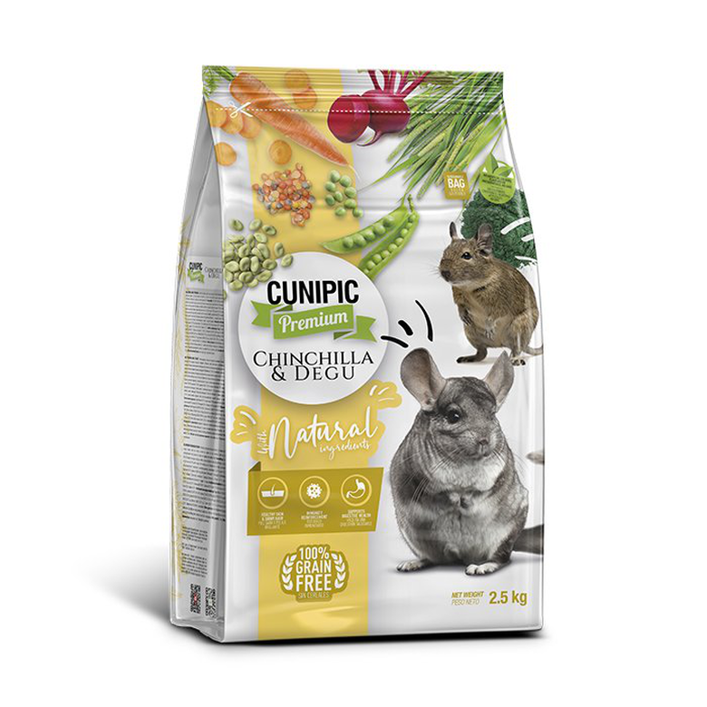 Cunipic - Aliment Natural Chinchilla et Degu - 2,5Kg Image numéro 1 Cunipic - Aliment Natural Chinchilla et Degu - 2,5Kg Image numéro 1
