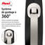 Flexi - Laisse &agrave; Enrouleur Comfort Sangle L pour Chiens - 5m / Noir Indicateur image num&eacute;ro 3