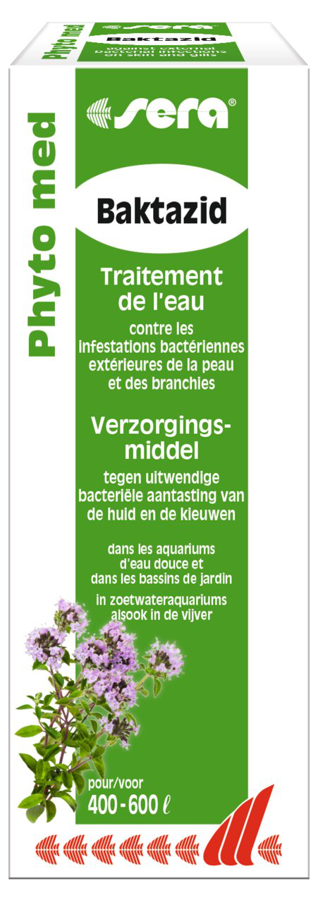 Sera - Traitement d'Eau Phyto Med Baktazid pour Aquarium d'Eau Douce - 30ml Image num&eacute;ro 1